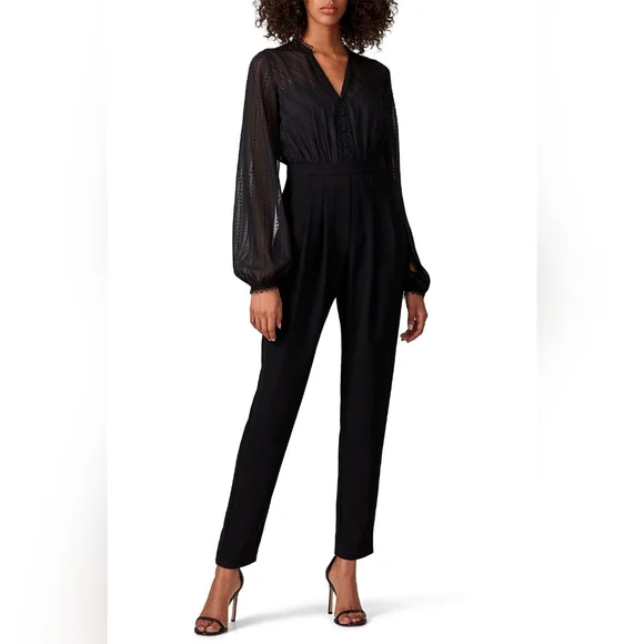 Three Floor Black Jumpsuit L 10 - Picture 7 of 16
